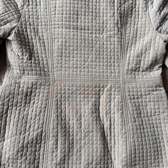 Esprit Women’s Quilted Hooded Coat Beige Long Jacket Size L Warm Outerwear - Picture 13 of 16